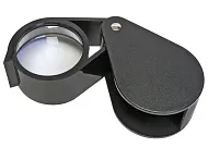 Лупа Kromatech карманная 6x, 50 мм, складная, в жестком чехле (5000-B)