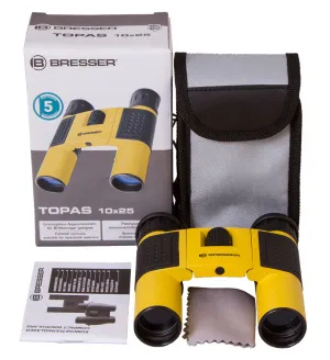 Бинокль Bresser Topas 10x25 Yellow, изображение 6