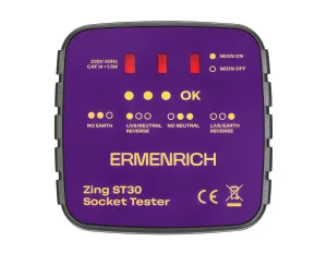 Тестер розеток Ermenrich Zing ST30, изображение 2