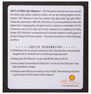 Бинокль солнечный LUNT SUNoculars 8x32, красный, изображение 13