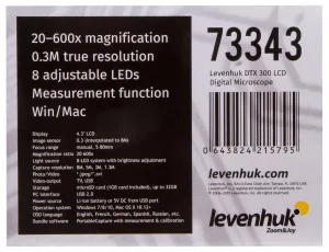 Микроскоп цифровой Levenhuk DTX 300 LCD, изображение 20