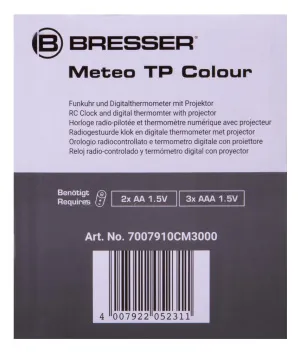 Метеостанция проекционная Bresser с цветным дисплеем, черная, изображение 15