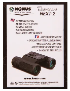 Бинокль Konus Next-2 8x21, изображение 13