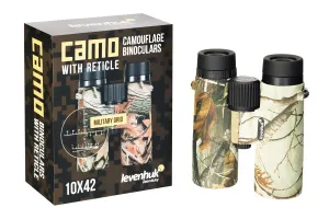 Бинокль камуфляжный Levenhuk Camo 10x42 с сеткой, изображение 6