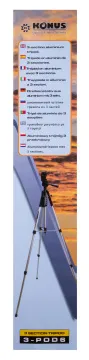 Фотоштатив Konus 3-POD 6, 165 см, изображение 15