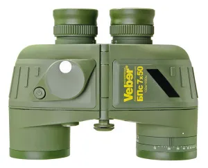 Бинокль Veber БПс 7x50 WP, плавающий, с компасом, изображение 2